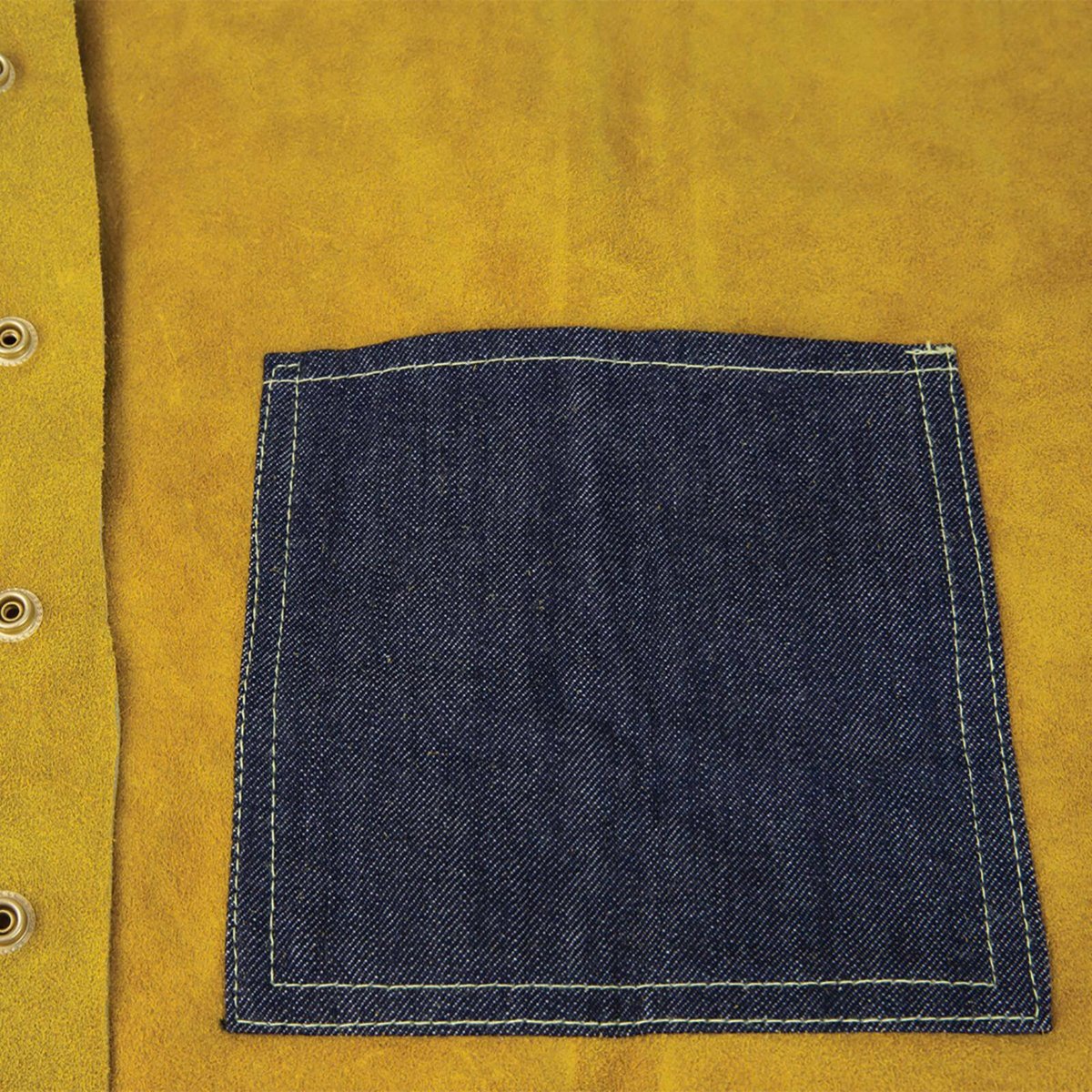 Bossweld Leather Welders Jacket Large with Kevlar Stitching Double Press Stud