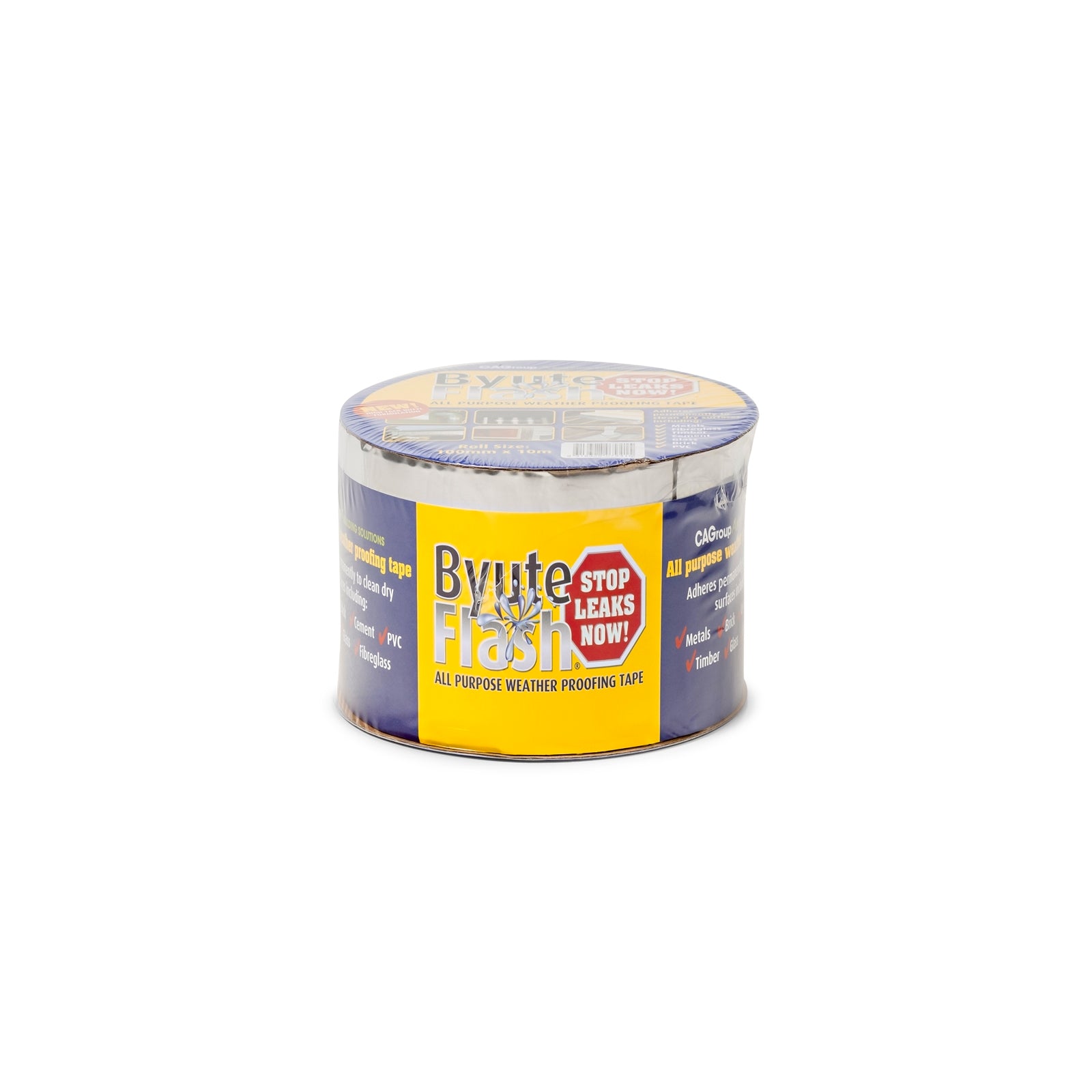 CAgroup Byute Flash 100mm x 10m Aluminium Foil Weatherproof Flashing Tape
