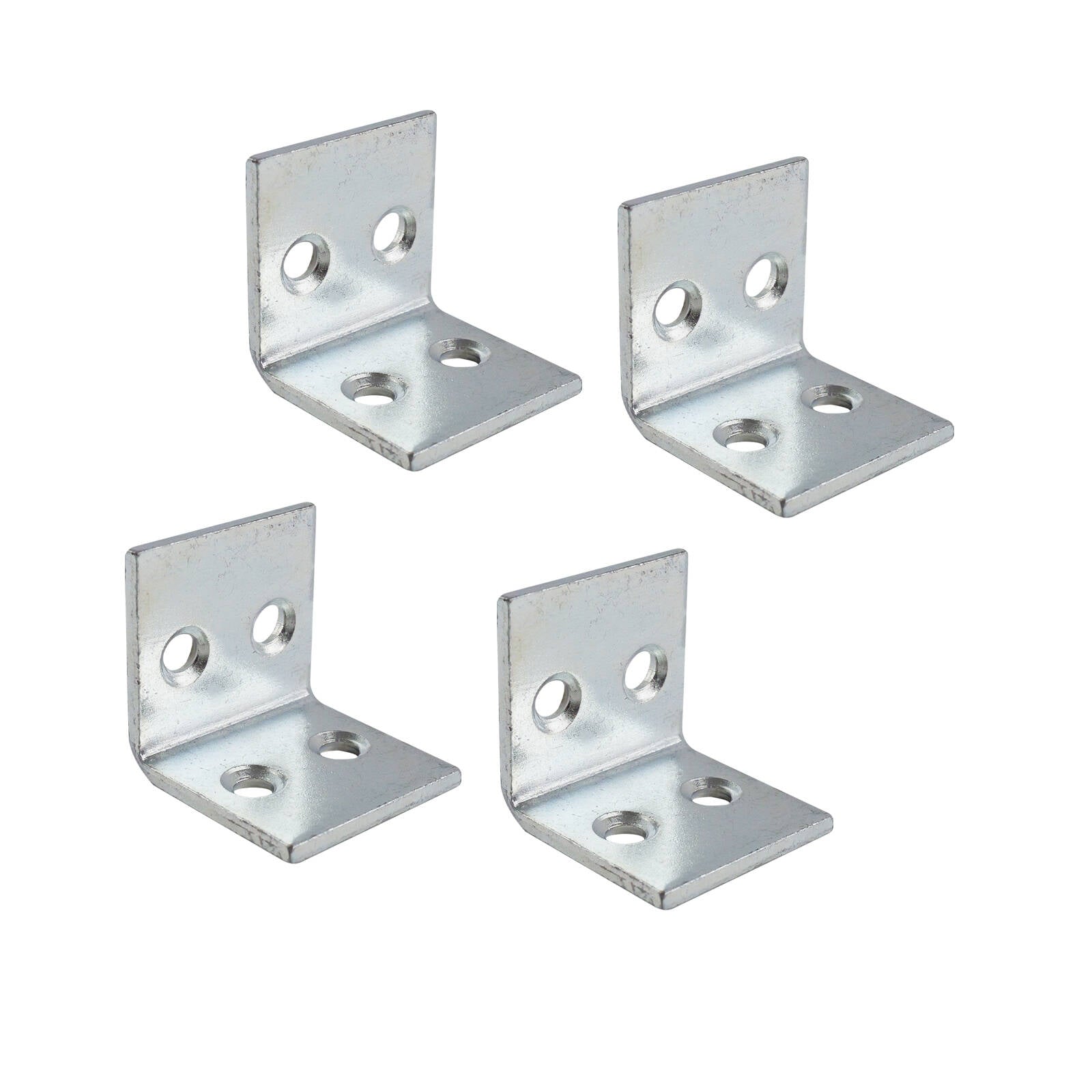 Carinya 40 x 40 x 40 x 3.5mm Zinc Plated Steel Reinforcing Angle Bracket - 4 Pack, 150kg