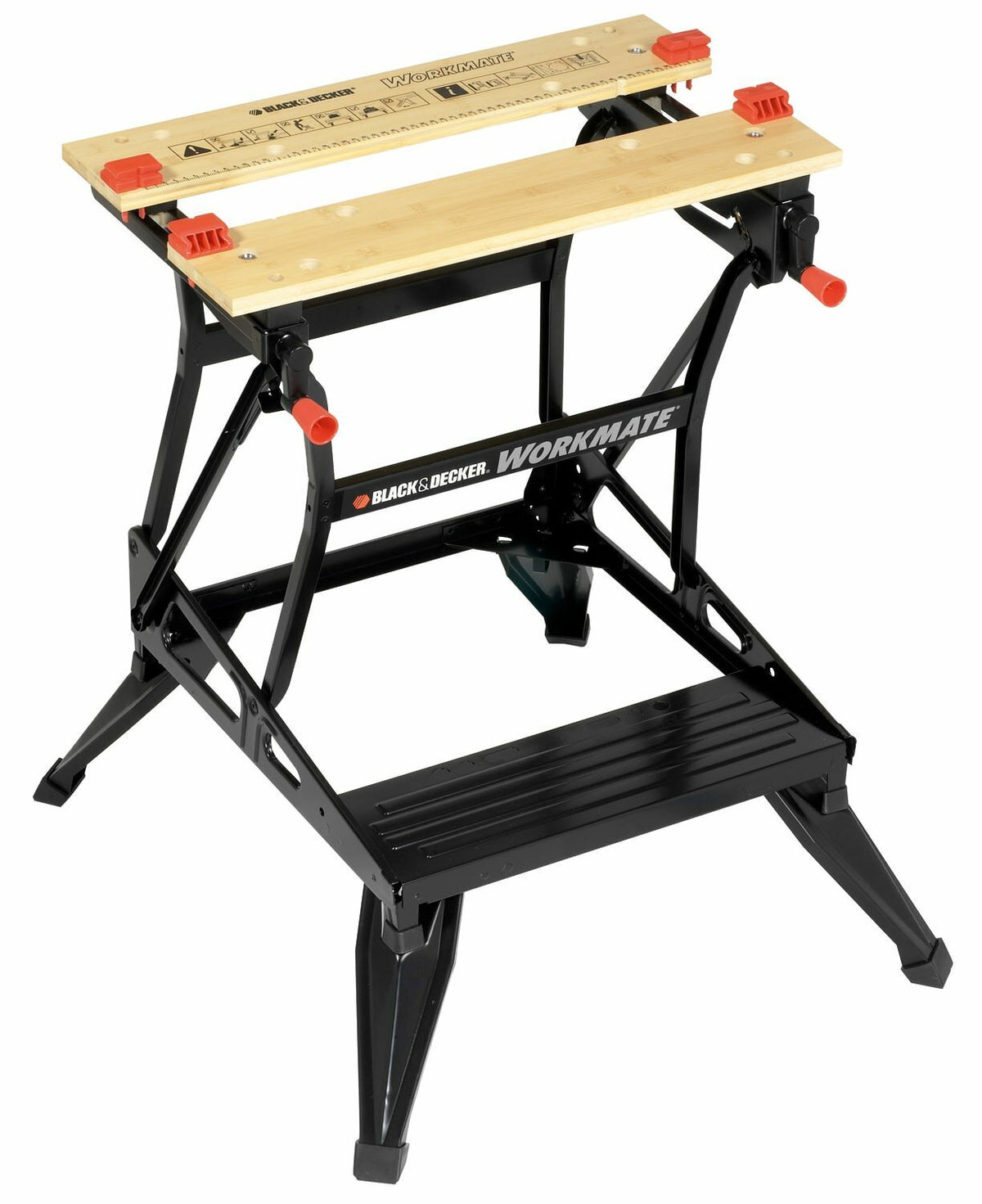 Black & Decker Workmate Dual Height Workbench - 250kg Capacity, Dual Clamping Cranks, Folds Flat - WM536-XE