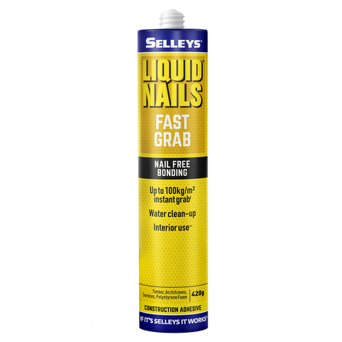Selleys Liquid Nails Fast Grab Strong Construction Adhesive 420g - High Initial Grab