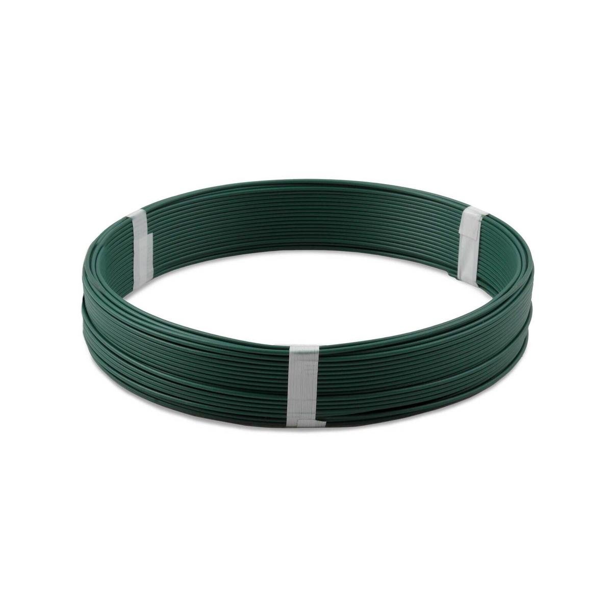 Jack 1.57mm x 50m Green PVC Coated Steel Tie Wire 1kg