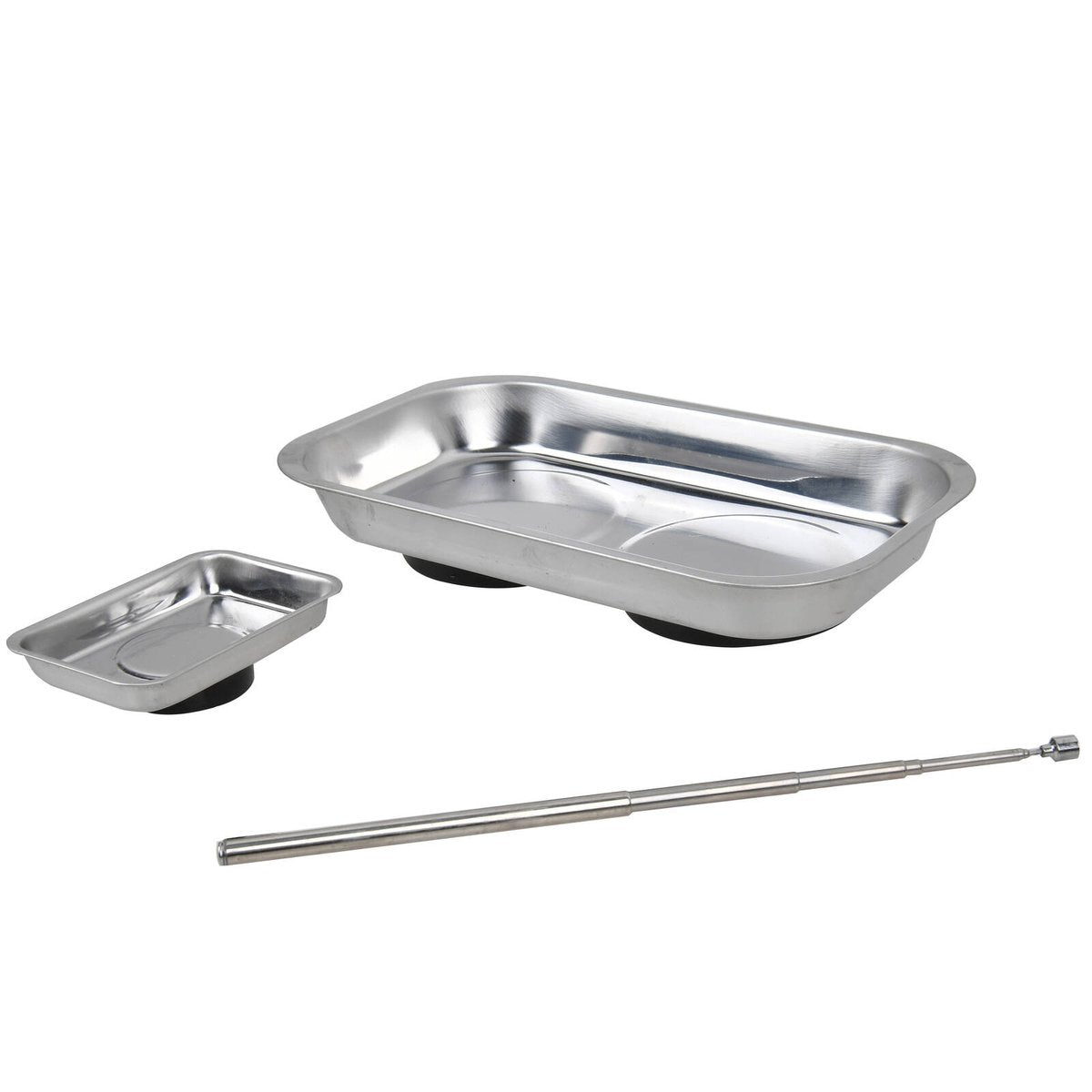 Trojan 3 Piece Mini Magnetic Tray Set - Small Parts & Fastener Holder