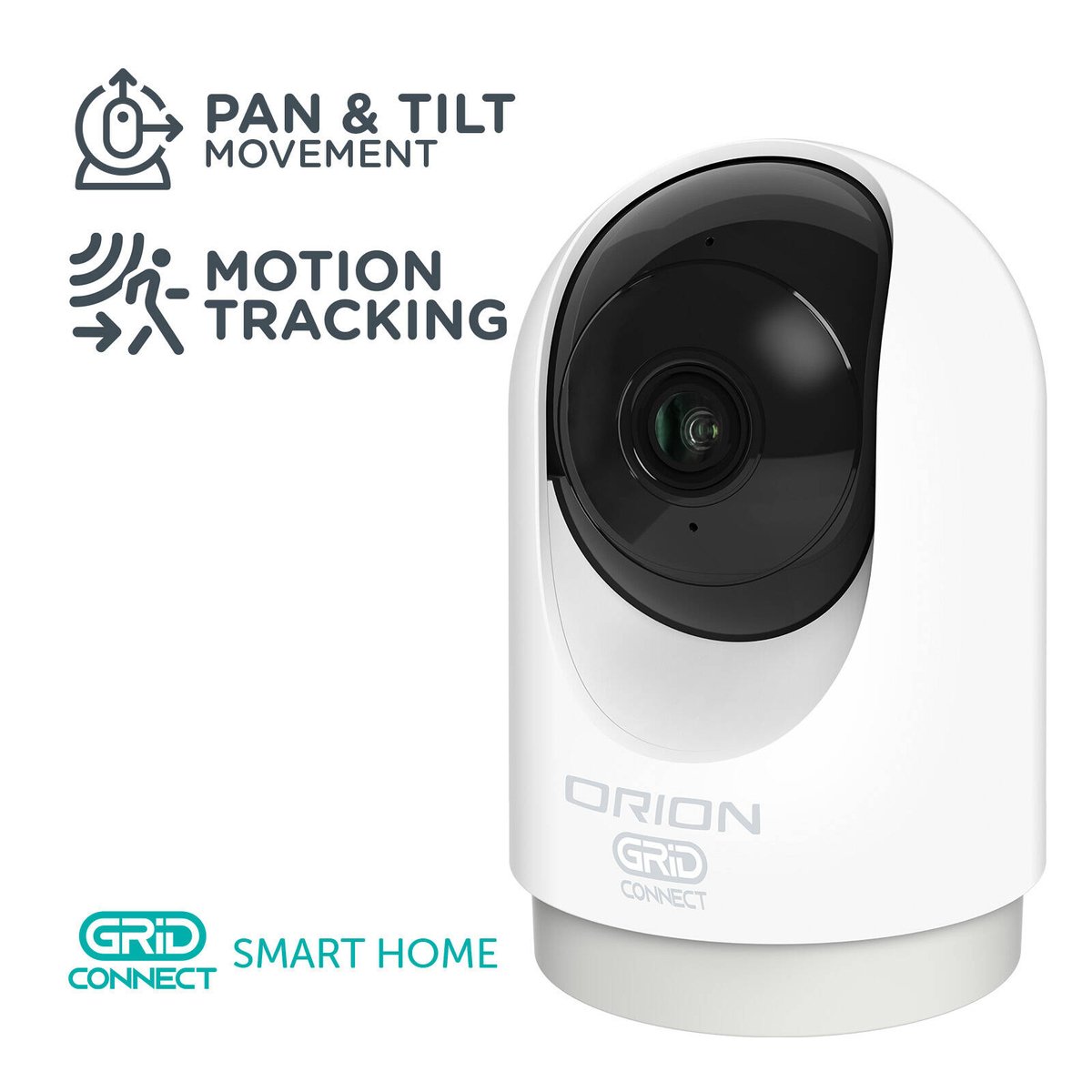Orion Grid Connect Smart Wi-Fi Indoor Pan & Tilt 2K-Pro Security Camera SC012HA