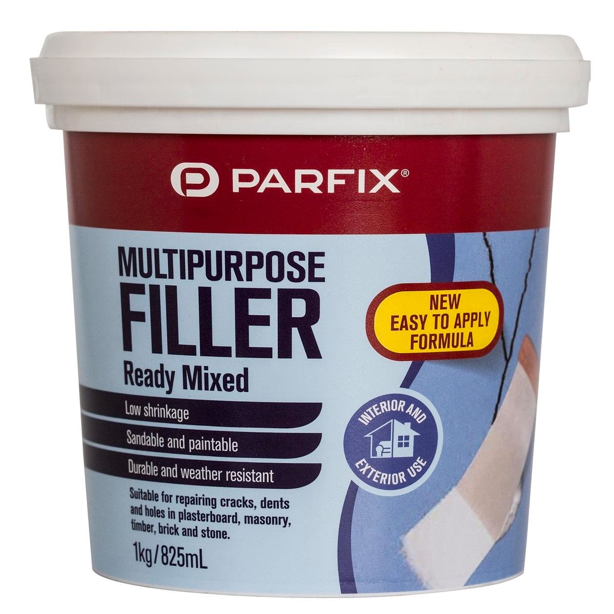 Parfix 1kg White Ready To Use Acrylic Polymer Multipurpose Filler