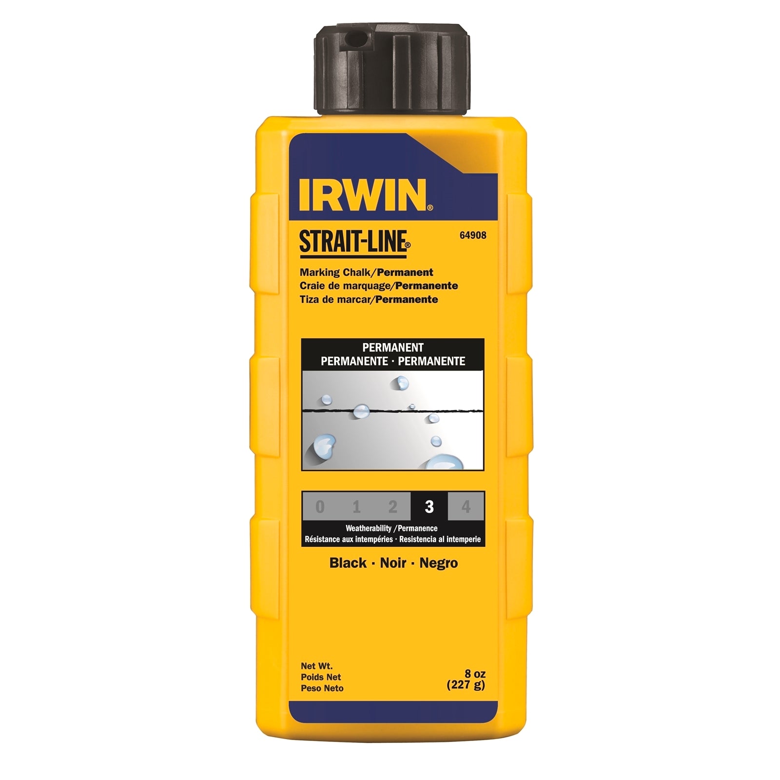 Irwin 6oz Strait-Line Permanent Marking Chalk - Black