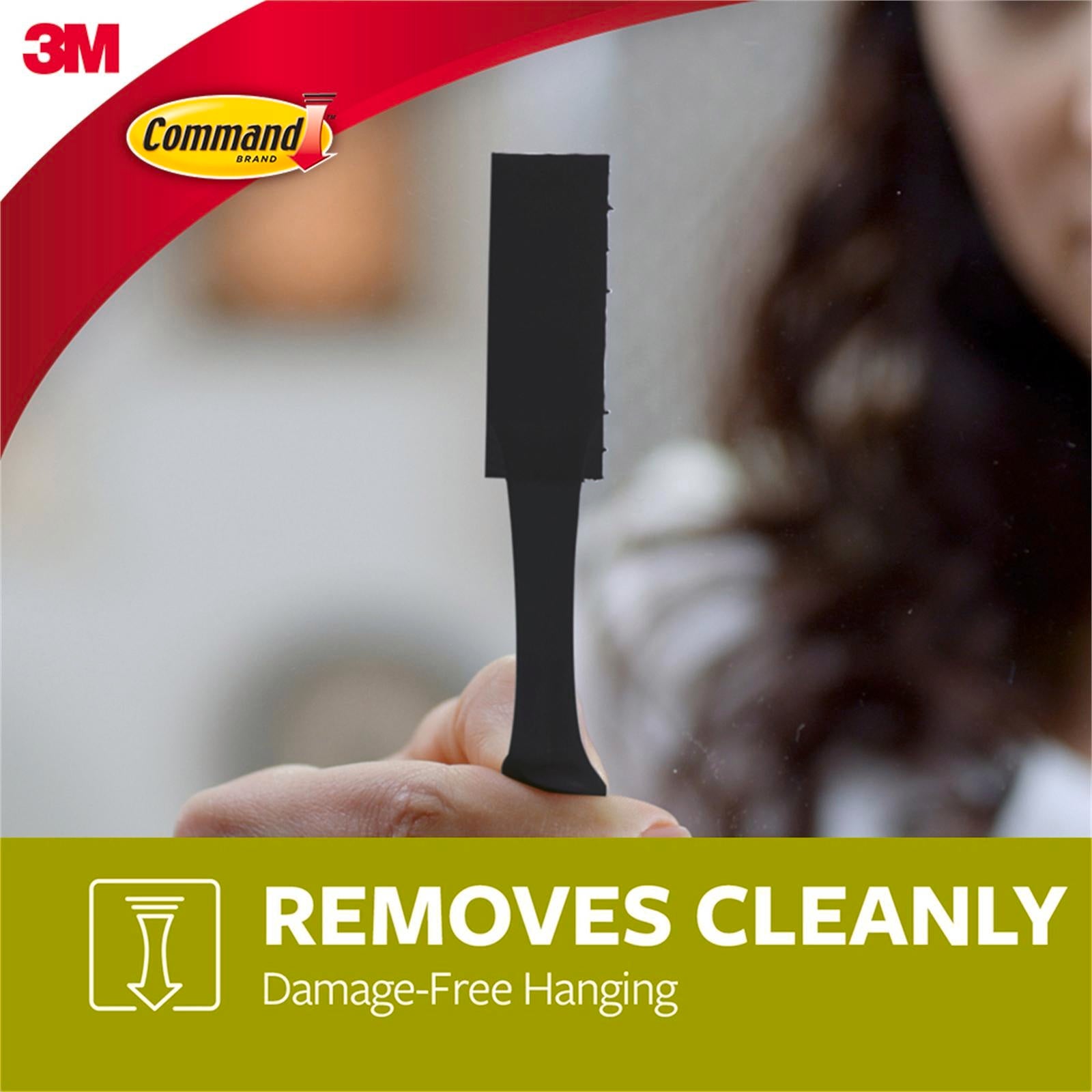 Command Large Black Picture Hanging Strips - 4 Pack, Damage-Free