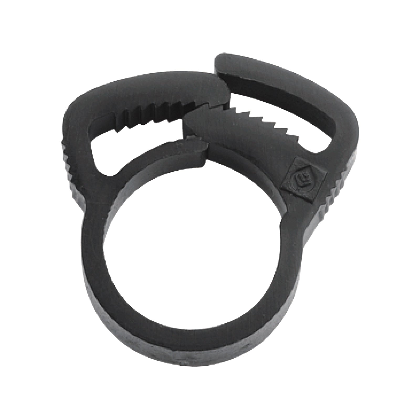Pope 13mm Locking Clamp 25 Pack - Black Polypropylene Poly Tube Clip for Irrigation