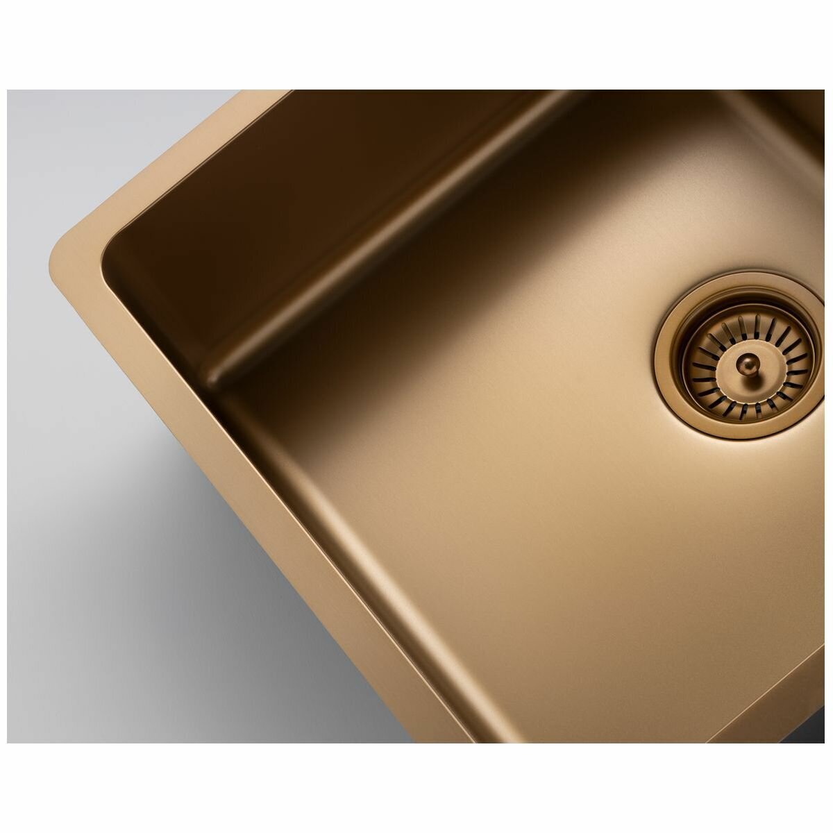 Titan Essentials 285mm Single Bowl Sink and Pull Out Gooseneck Mixer Tap Package - Brass - TSBRPK282