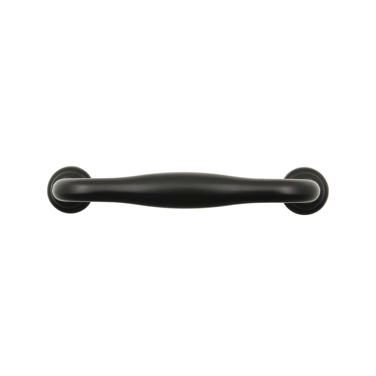 Lane 115mm Black Hampton Handle 4 Pack Matte Black Zinc Alloy Stylish - SuperSaverAU - view 3