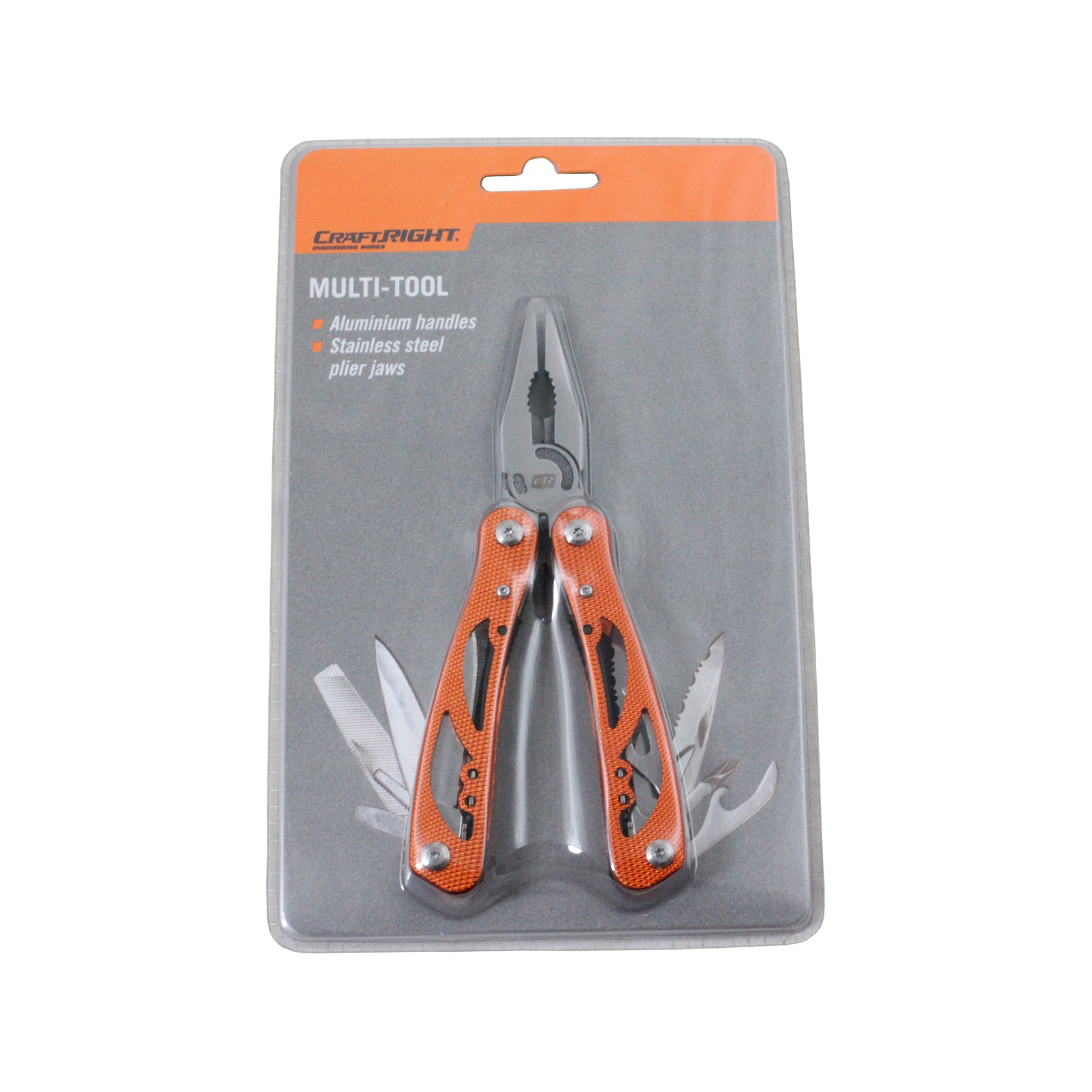 Craftright 11 In 1 Multi Tool - Aluminium Handles, Orange