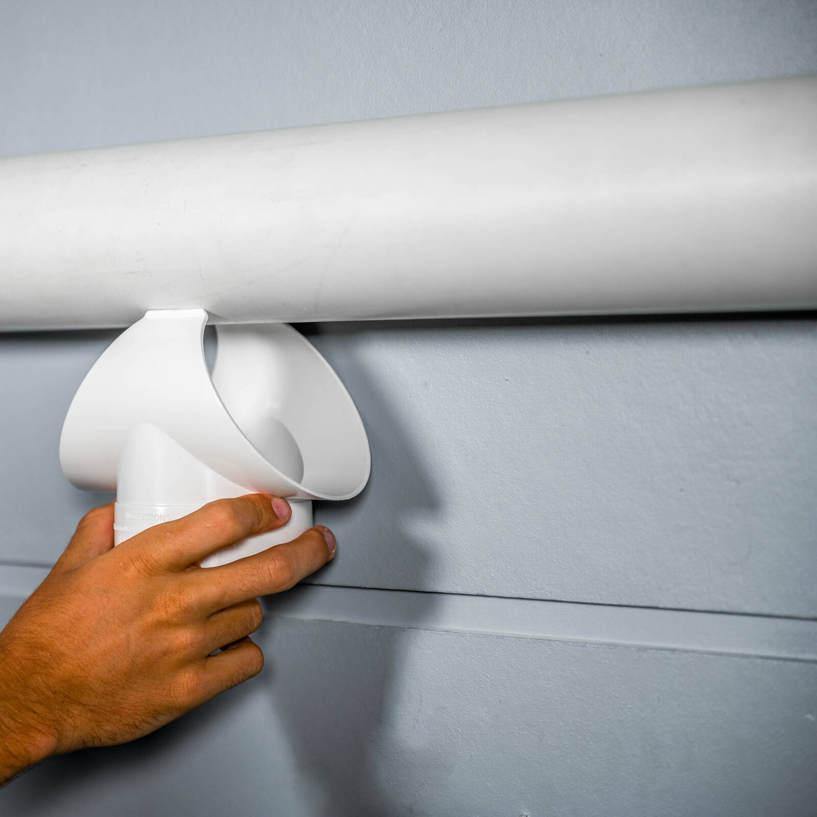 Rain Harvesting 90 x 90mm Easy Tee Junction UPVC White Access Port