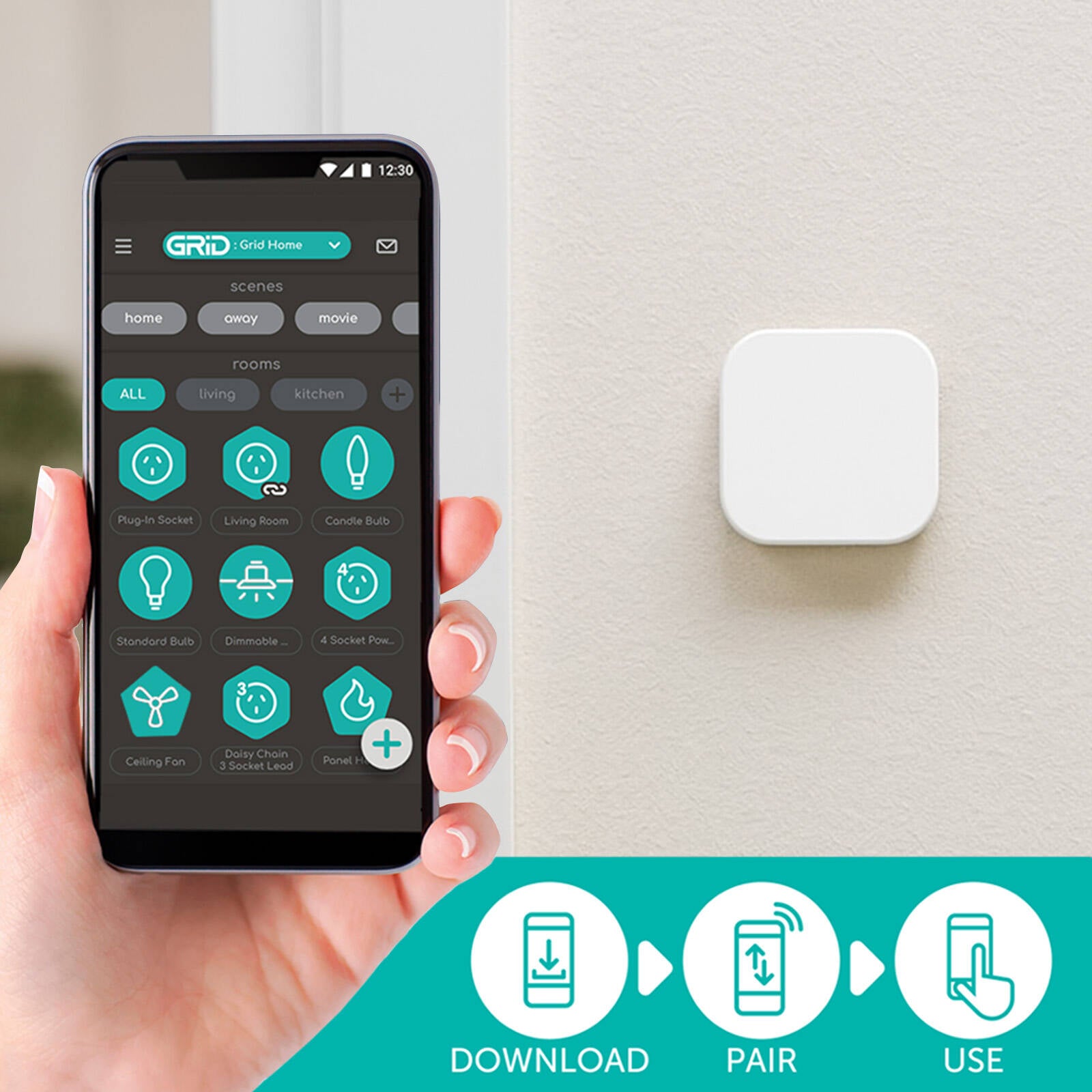 Arlec Grid Connect Smart Home Button SG022HA