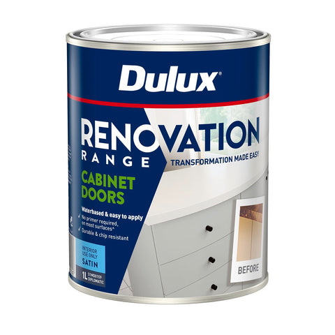 Dulux Renovation Range 1L Diplomatic Satin Cabinet Doors Water Based