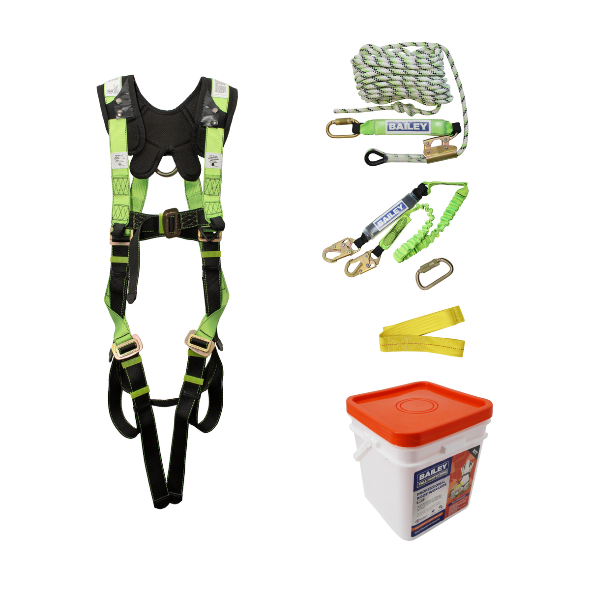 Bailey Fall Protection Pro Roof Workers Kit with 15m Rope Lifeline