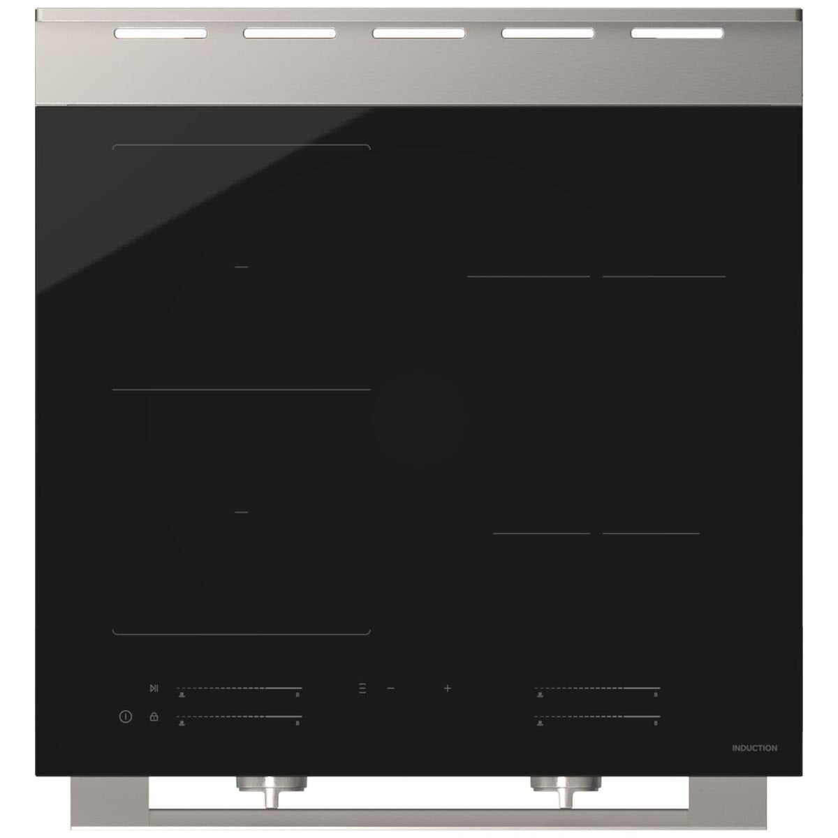 Haier 60cm 500 Series Freestanding Induction Oven - Stainless Steel, Air Fry, 11 Functions - HOR60S11ISX2