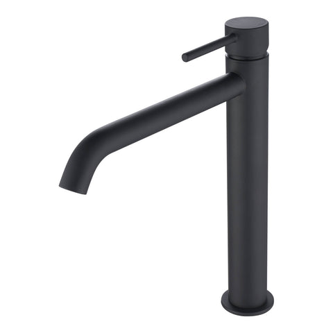 Mondella Resonance 25mm Matte Black Vessel Basin Mixer, Pin Lever, 304 Stainless Steel, 7.5L/min WELS 4 Star