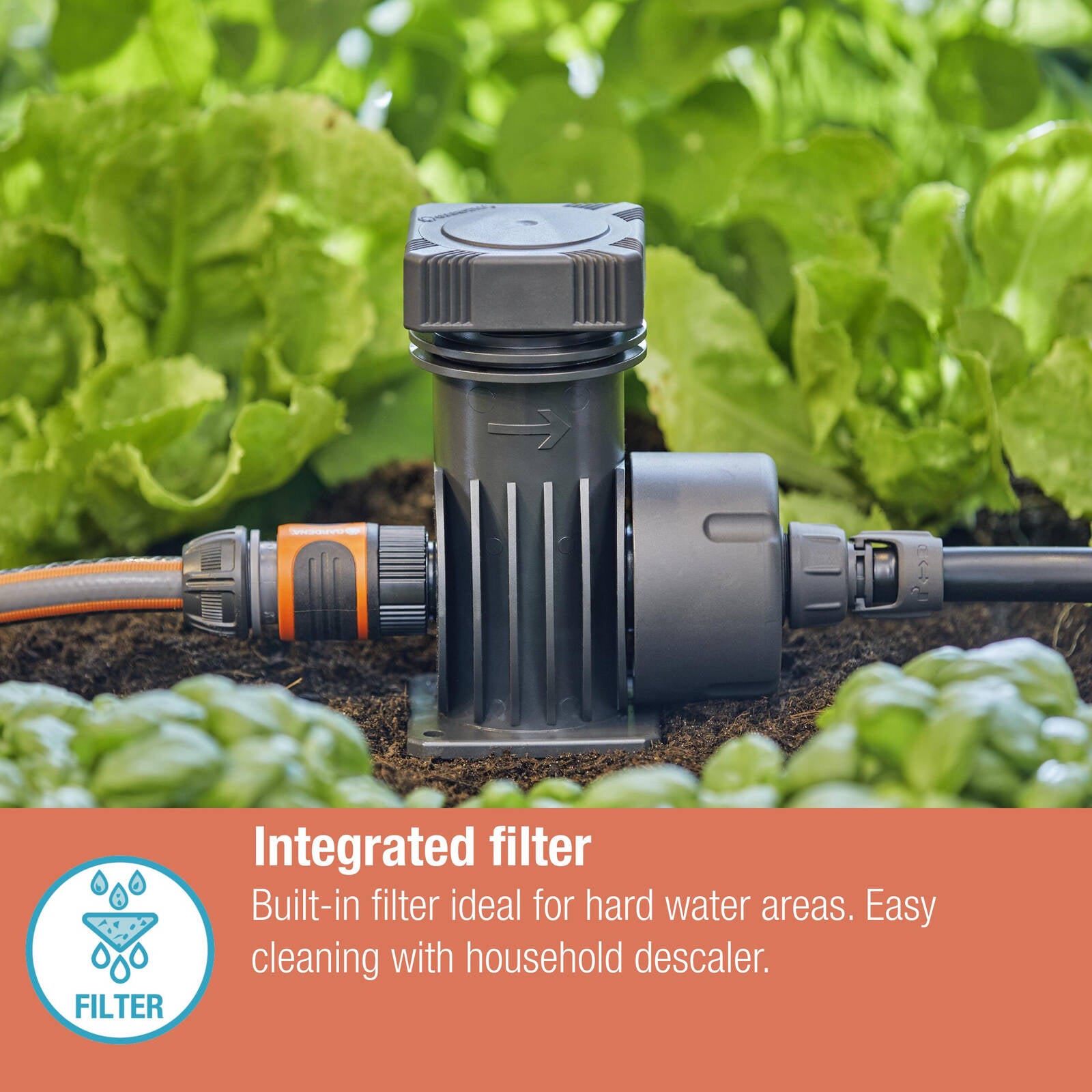 GARDENA Micro Irrigation Master Unit 2000 Black High-Impact Plastic