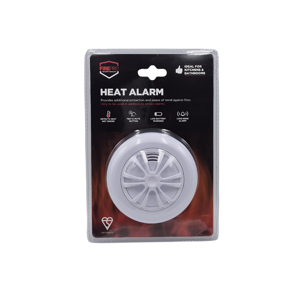 Firepro 9V Heat Alarm - Heat Detection Device - 110mm x 95mm - Reduces False Alarms - SuperSaverAU - view 3