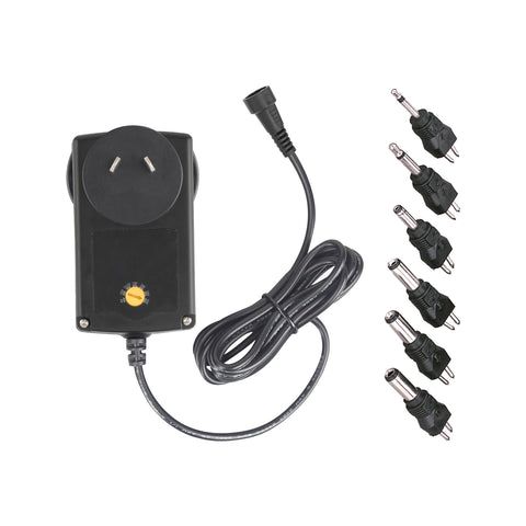 Antsig 9-24V DC Multi Voltage Power Supply with Plug Adaptors AP4201