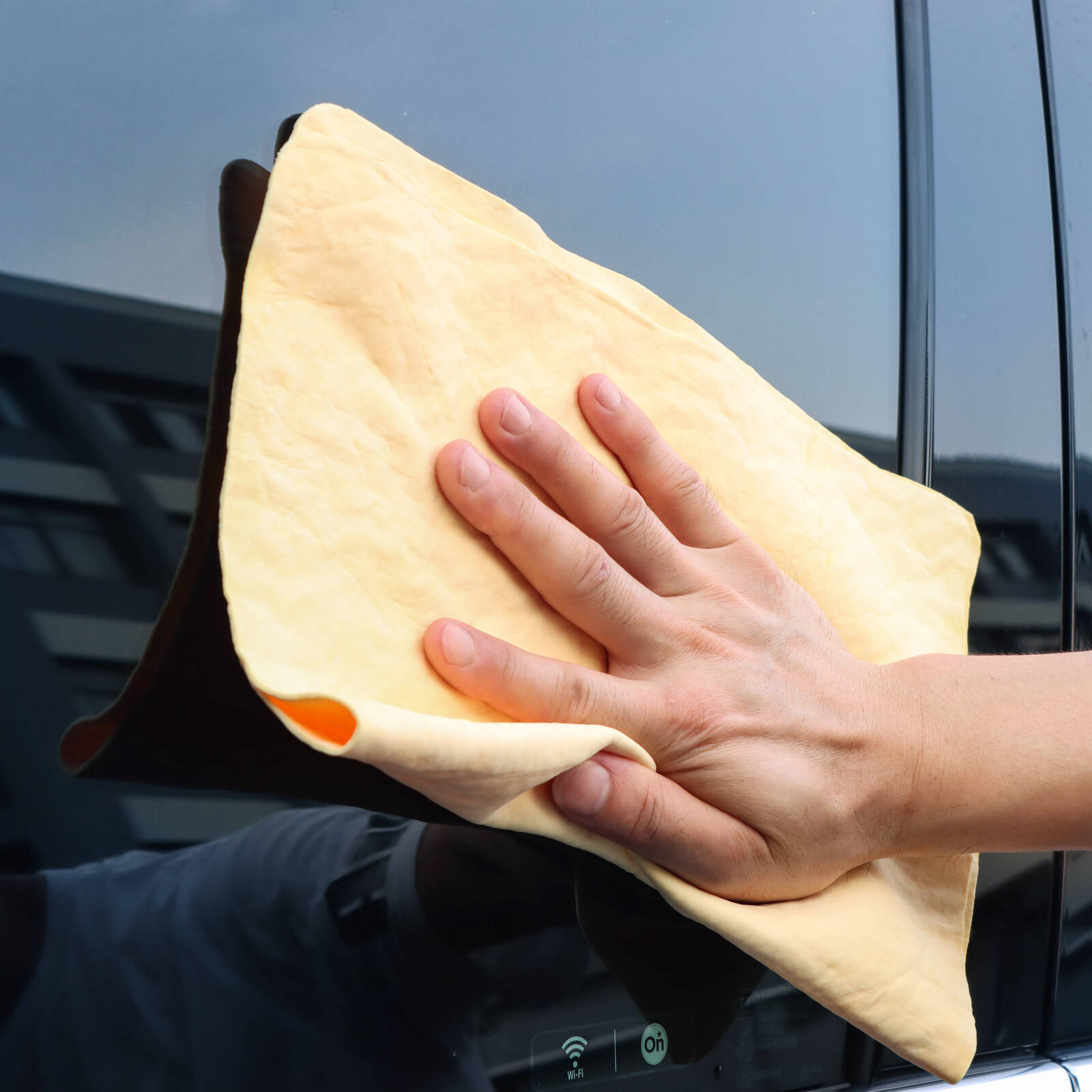 All Set 43 x 32cm Golden Synthetic PVA Chamois Cleaning Cloth