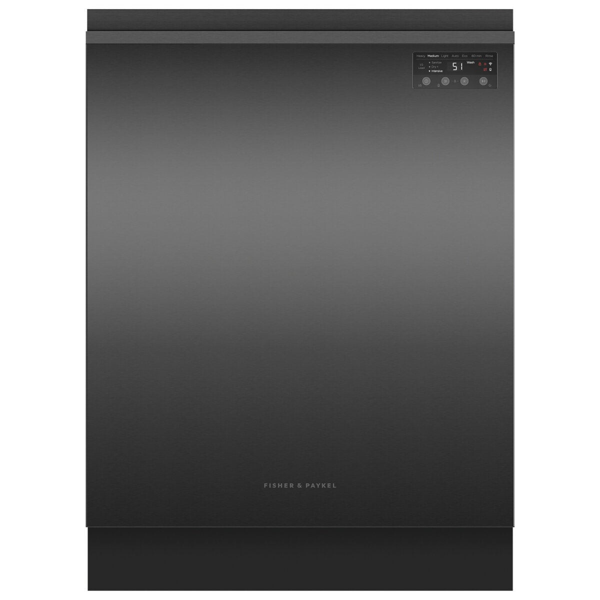 Fisher & Paykel Series 7 Built Under Dishwasher - 15 Place Settings, Black, Advanced Drying - DW60UN4B2