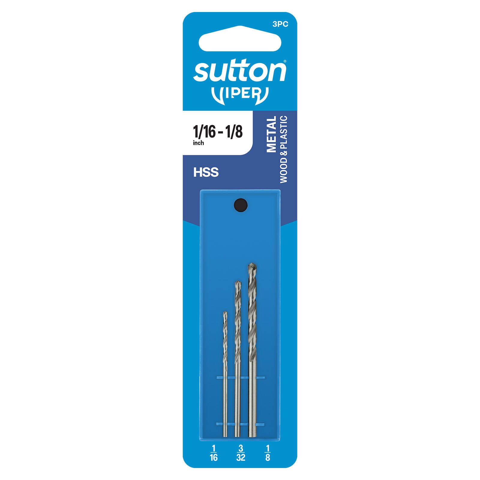 Sutton Tools Viper Imperial Drill Bit Refill Set 1/16" - 1/8" - 3 Piece