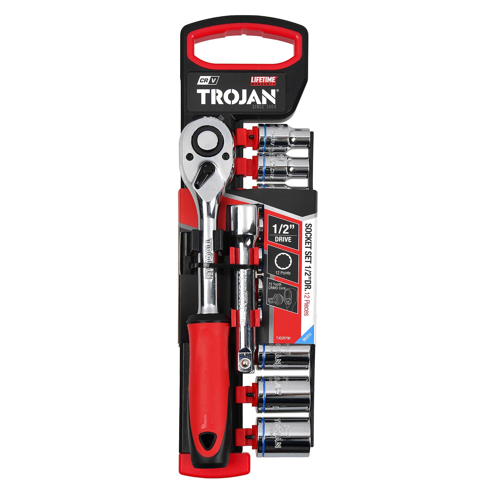Trojan 12 Piece Socket Set 1/2" Drive