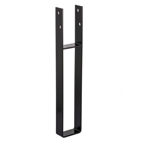 Pryda Hdg Black Post Anchor 600 x 100mm Each - U-Shaped Base - G250 Steel - SuperSaverAU - view 1