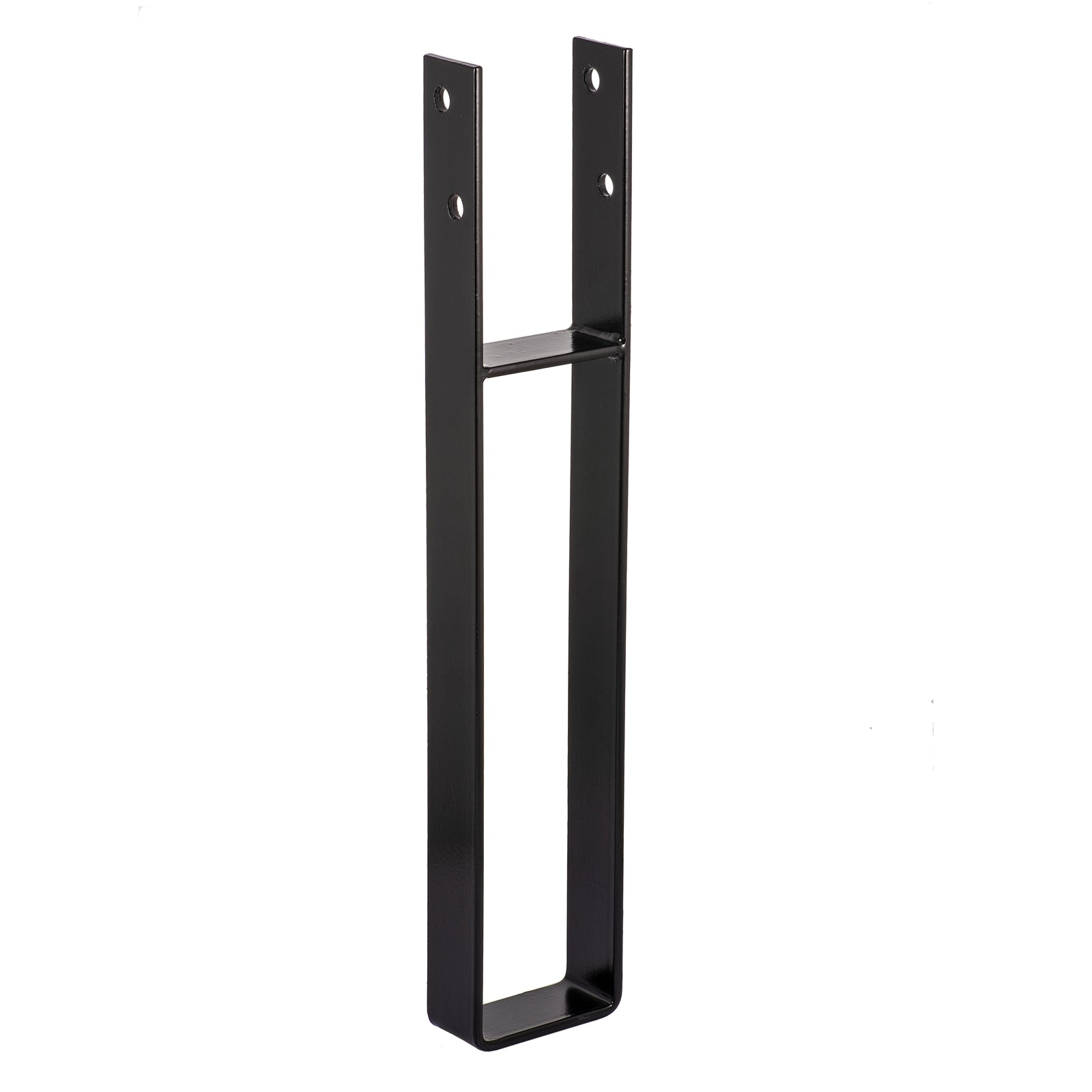 Pryda 600 x 100mm HDG G250 Steel High Wind Post Anchor Stirrup - Black