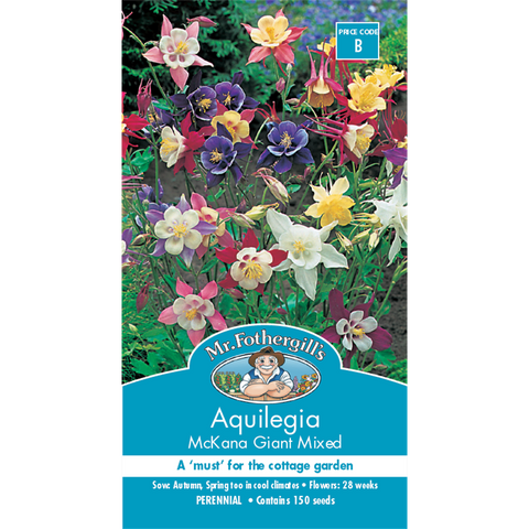 Mr Fothergills Aquilegia Flower Seeds - 75mm - Hardy Perennial - Attractive Blooms - SuperSaverAU - view 1