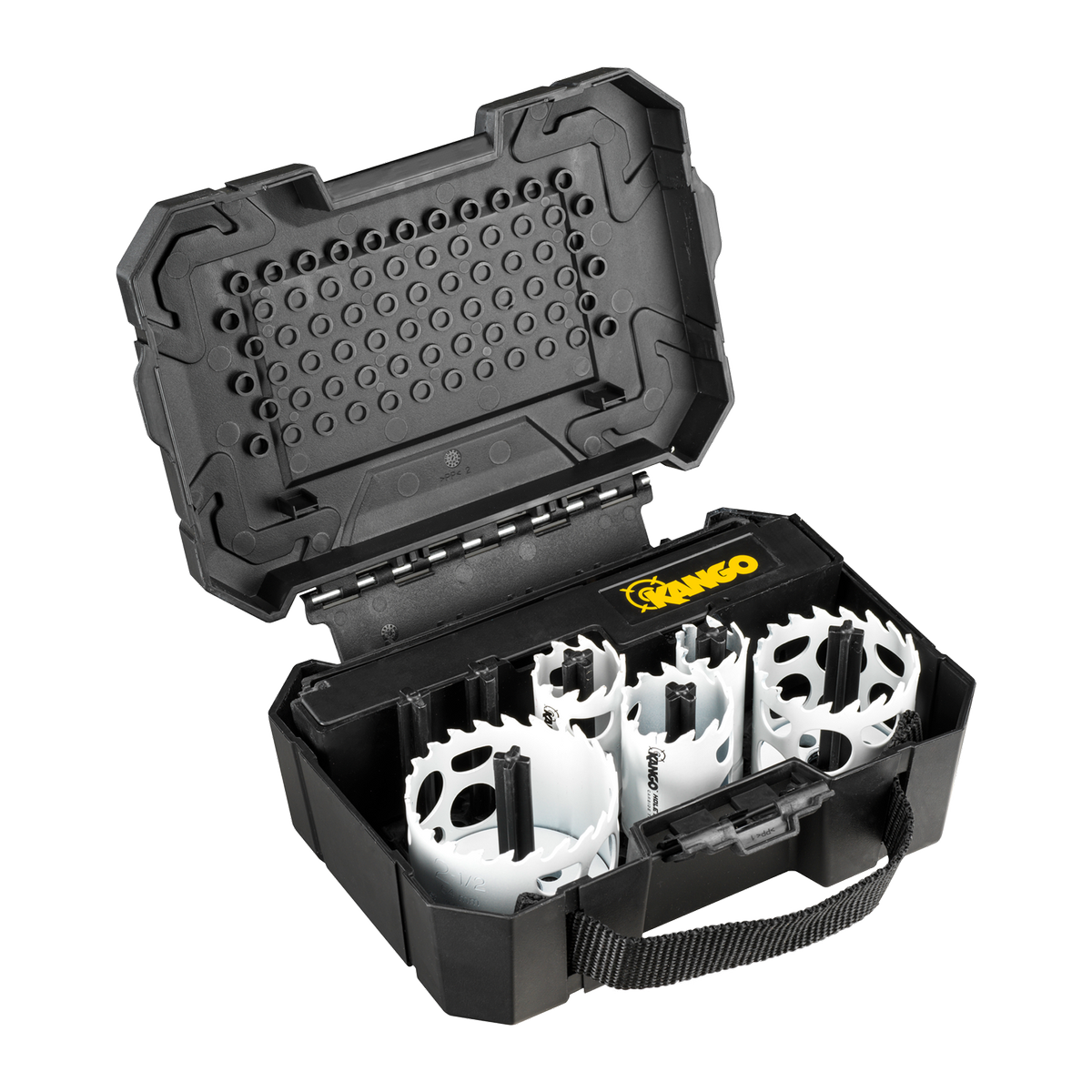 Kango Hole Shot 9 Piece Carbide Teeth Hole Saw Set - 228mm x 238mm - Durable Cutting Tools - SuperSaverAU - view 3