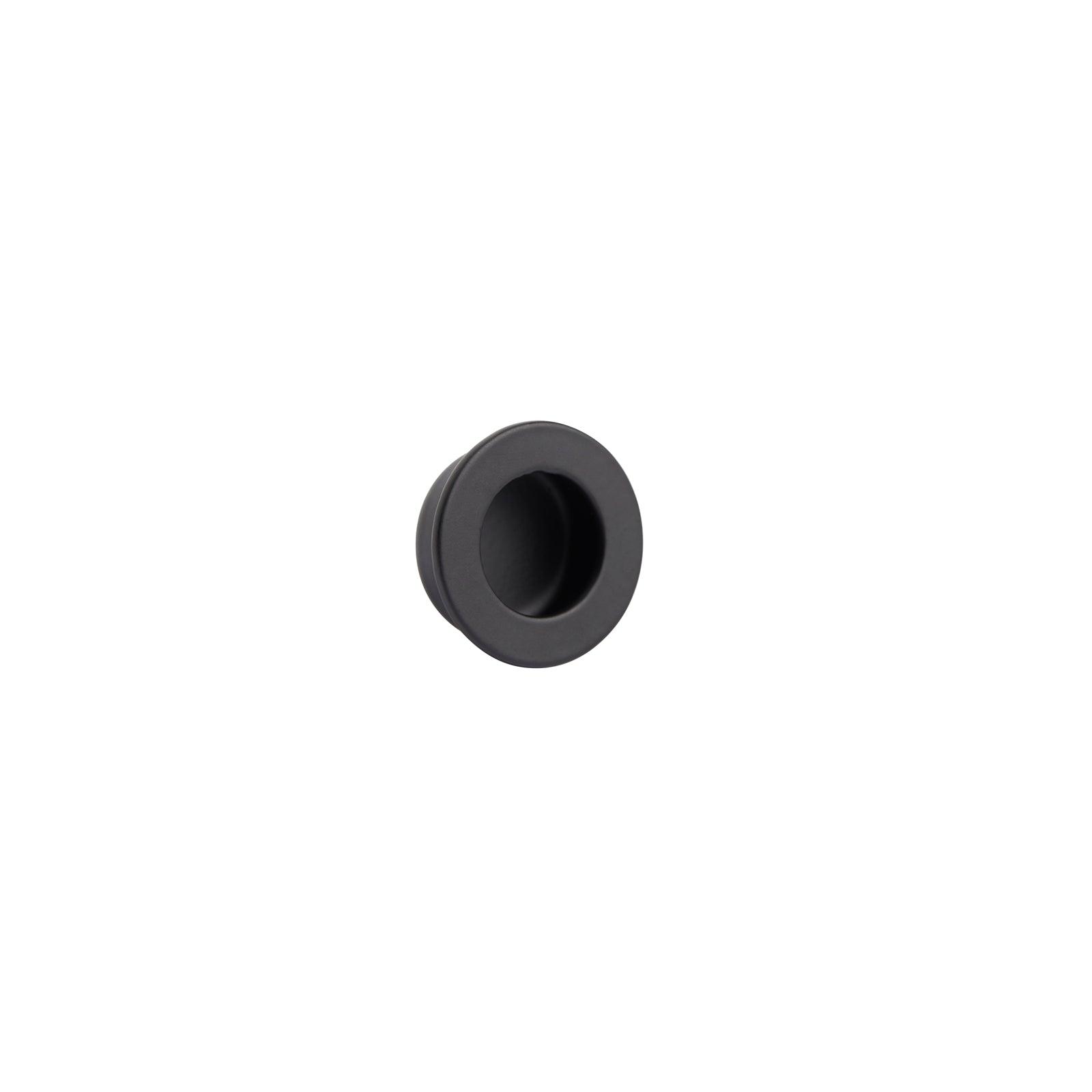 Delf Trade 30mm Matte Black Round Finger Pull