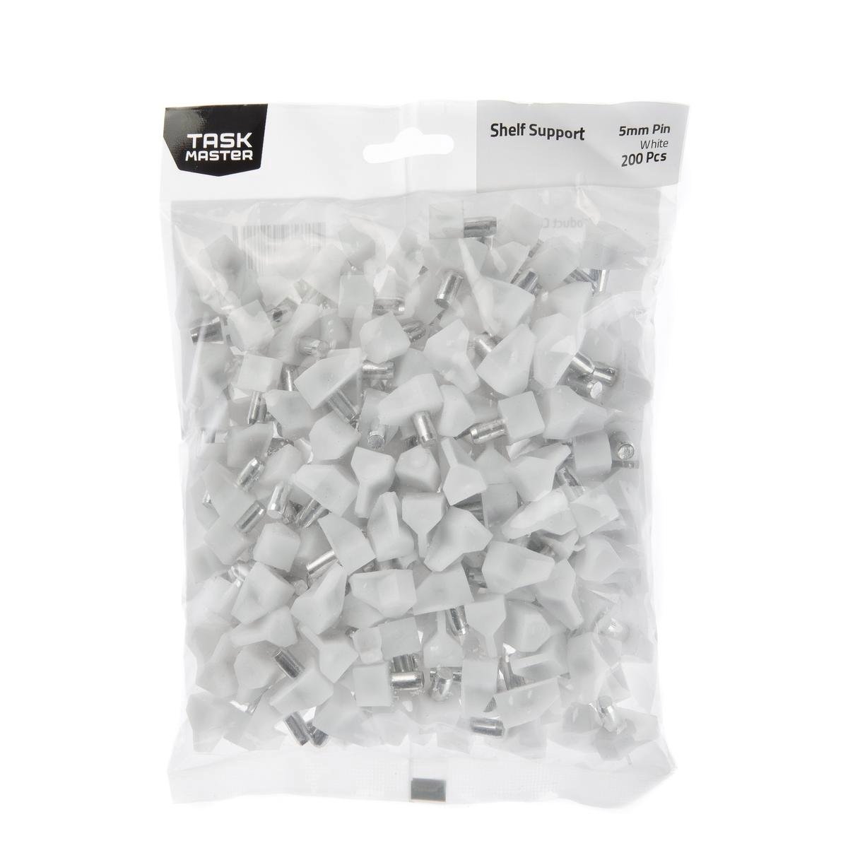 Taskmaster Plastic Shelf Support - 5mm - White - Easy to Install - SuperSaverAU - view 1