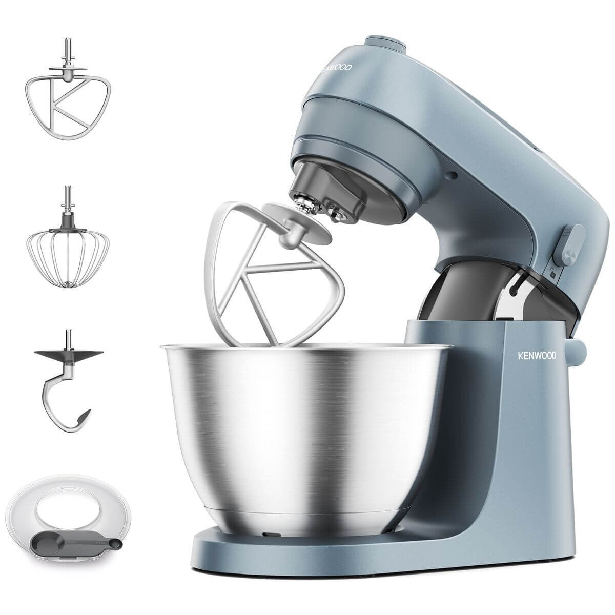 Kenwood Go stand mixer 4L - Storm Blue, 800W, six speeds, rotating splashguard - KZM35000GY