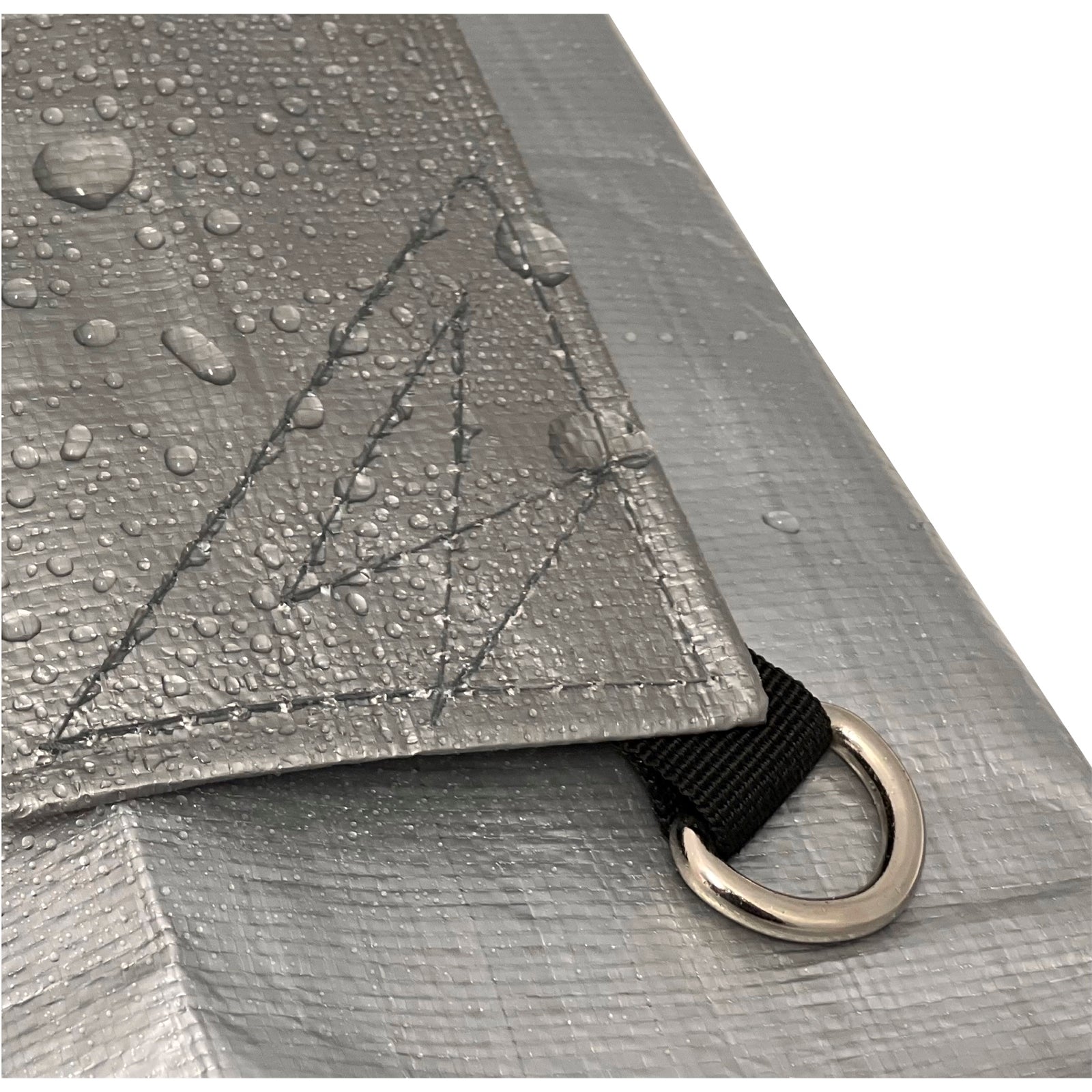 Polytuf 4.9 x 7.3m Extra Heavy Duty D-Ring Tarpaulin - UV Resistant