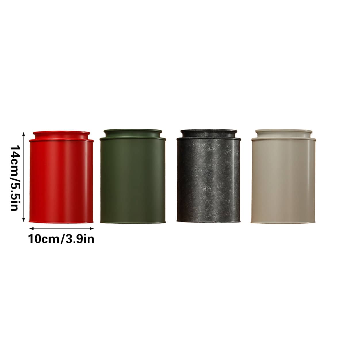 Airtight Retro Tea Coffee Bean Storage Tins, Pack of 4 - view 3