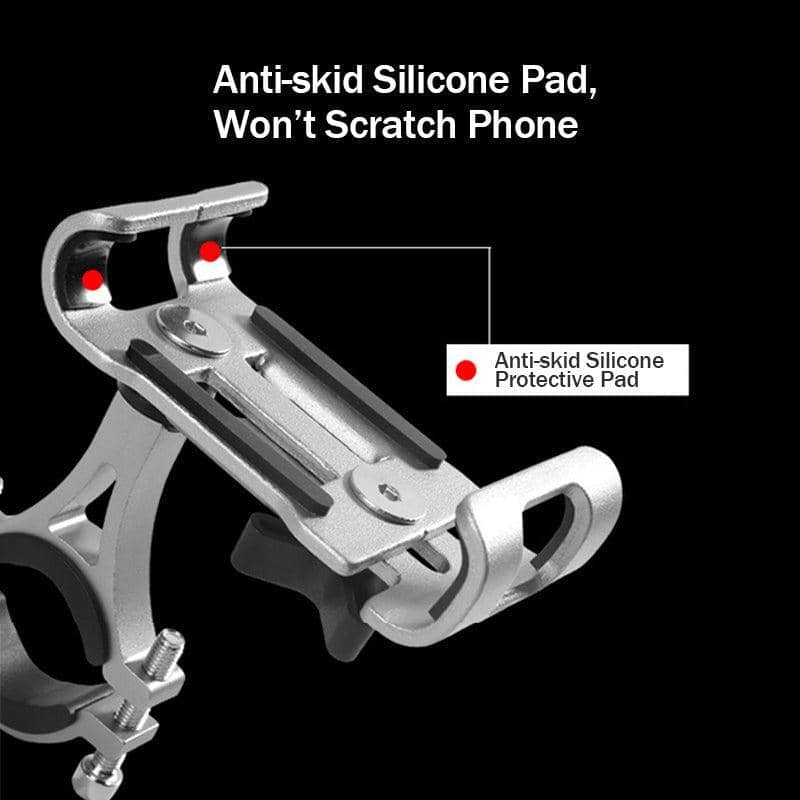 Aluminium Phone Holder for Bike Handlebar 360 Degree Rotation Universal Fit - Gold - view 4