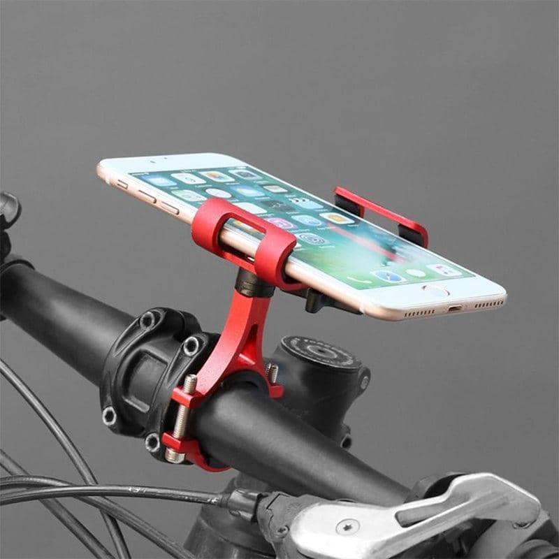 Aluminium Phone Holder for Bike Handlebar 360 Degree Rotation Universal Fit - Gold - view 5