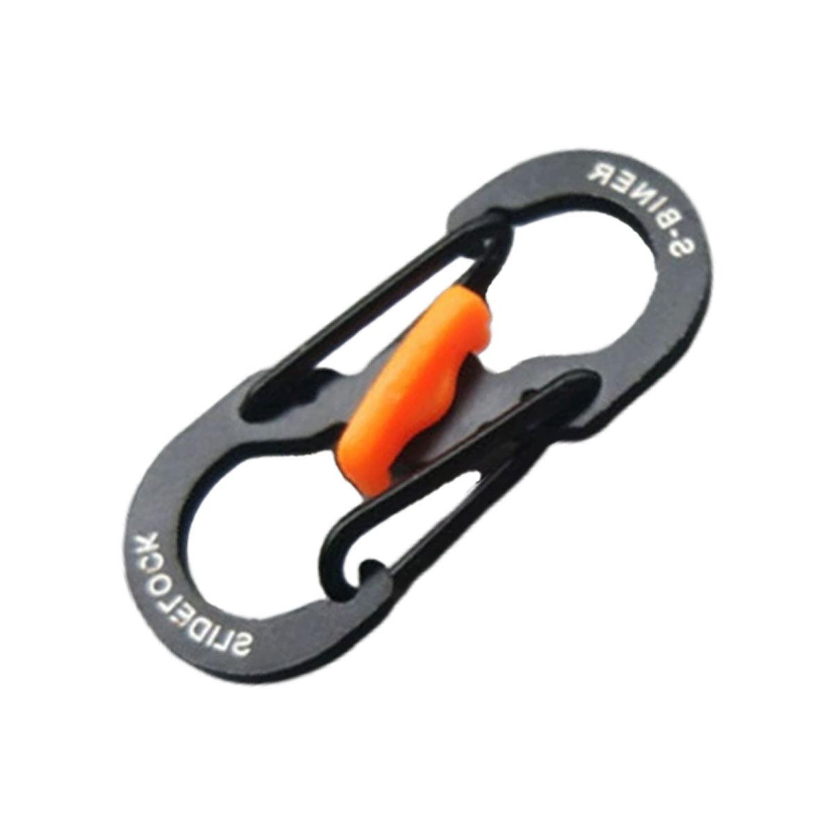 Aluminium S-Biner Carabiner Keychain Clip Spring Hook - Black - view 16