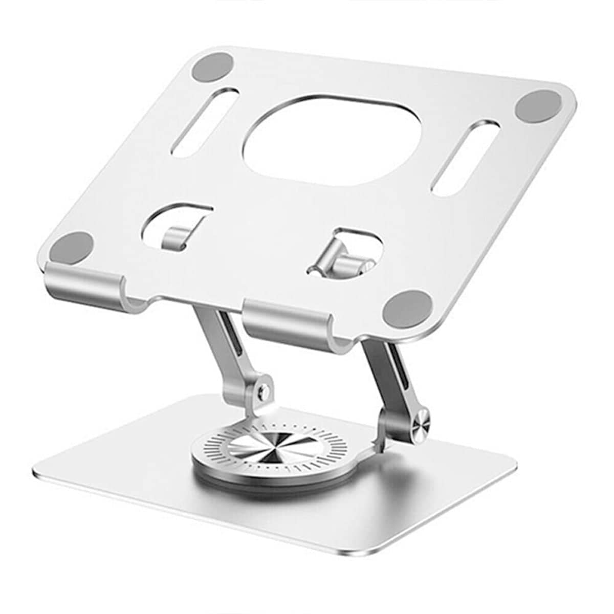 Aluminium Tablet and Phone Stand with 360 Degree Rotating Base and Adjustable Height - view 2