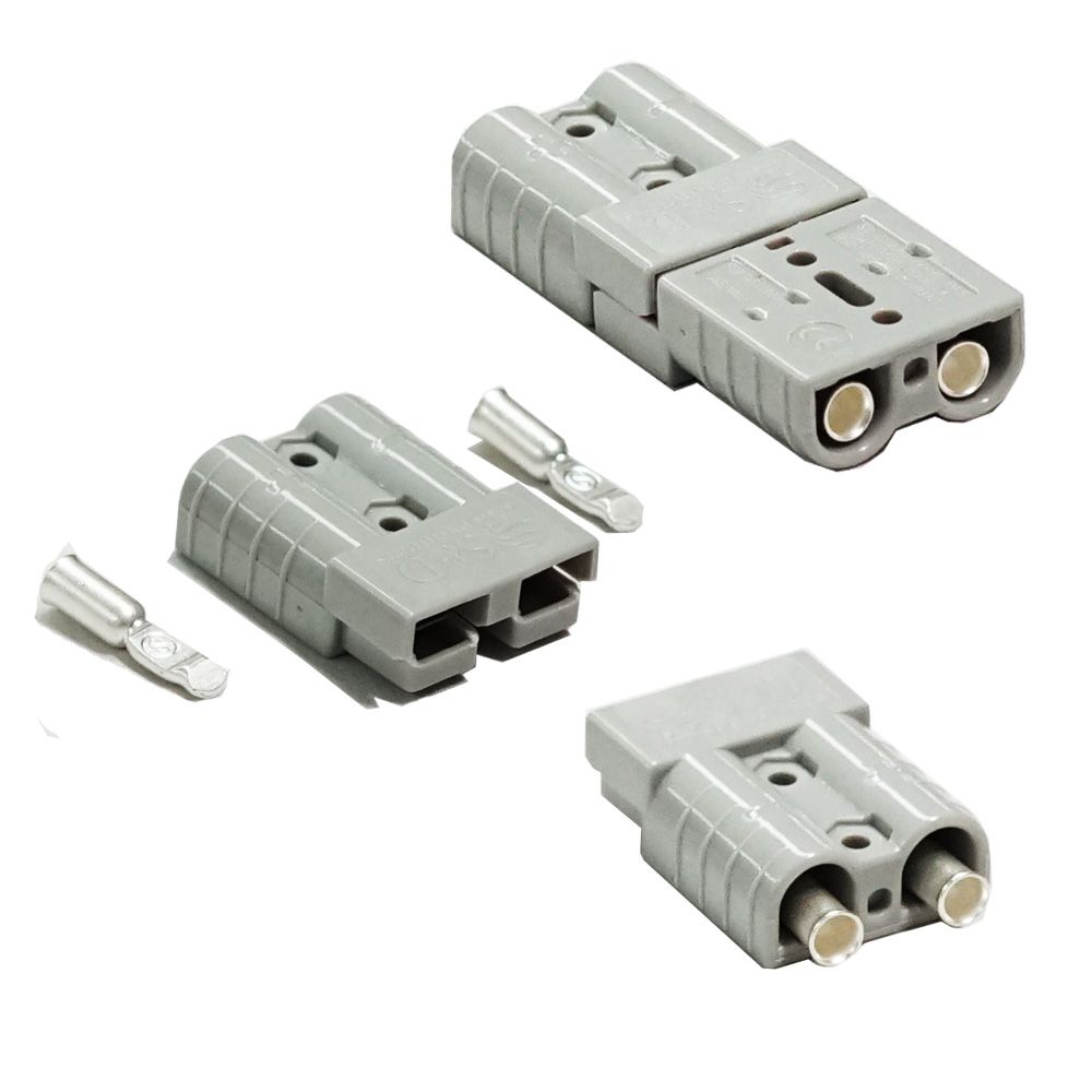 Anderson Style Plug Connector 50AMP 20x Grey for Caravan Trailer Solar 6AWG - SuperSaverAU - view 2