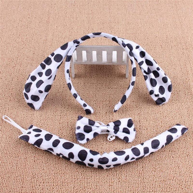 Animal Costume Dress-Up Set with Ears, Bow Tie and Tail - Leopard - view 5