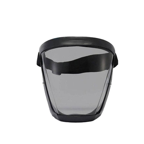 Anti-Fog Full Face Shield - Black Frame, Smoke Tint Lens, 1 Piece