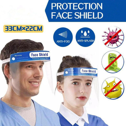 Anti-Fog Full Face Shield with Clear Visor - 33 x 22 cm