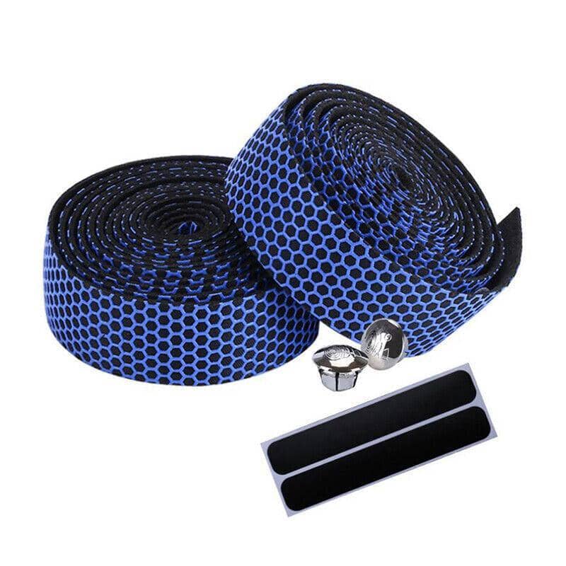 Anti-Slip Bicycle Handlebar Tape, Pack of 2 - Blue