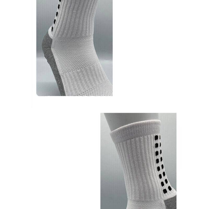 Anti-Slip Sports Socks with PVC Grip Dots, EU 38 to 45 - Black - view 4