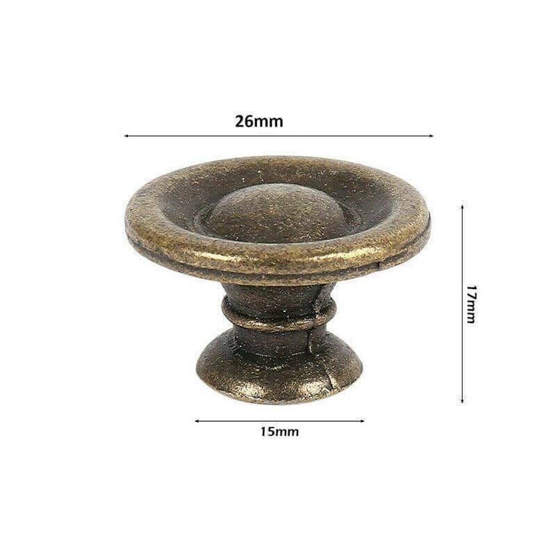 Antique Brass Drawer Knobs for Cabinets and Cupboards - Pack of 20 - view 4