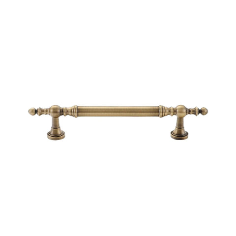 Antique Bronze Cabinet Door Handle - 128 mm Hole Spacing, 185 mm Long