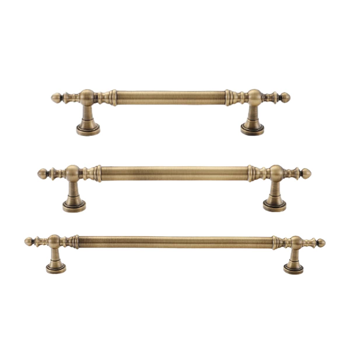 Antique Bronze Cabinet Door Handle - 224 mm Hole Spacing, 280 mm Long - view 3